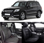 Chifeng auto istmekatted, 2 esiistme komplekt, sobib mercedes-benz c-class w202 w203 w204 w205 e-class w210 w211 w212 w213 w124 universaalsed veekindlad pu nahast auto istmekatted (mustad)