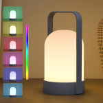 Ggnoo akuga v&auml;lilamp kaasaskantav juhtmevaba Led laualamp veekindel Led laualamp 8 v&auml;rviga lauale baari terrassile lihav&otilde;tete kaunistuseks