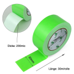 Bomei Pack Roheline teip veekindel 50 mm x 30 m - 2 rulli heleroheline teip kangasteip - eriti tugev teip - veekindel teip