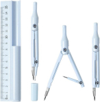 Liwein kompass, geomeetriakomplekt, algkooli kompass algkoolile alates 4. klassist, alates 5. klassist joonlaua ja kompassi s&uuml;damikega koolitarvete jaoks