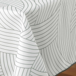 Douceur D'int&eacute;rieur Linea 150 x 150 cm ruudukujuline tr&uuml;kitud pol&uuml;ester laudlina
