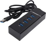 4 pordi usb 2.0 hub, usb splitter 480 mbps usb dokkimisjaam led indikaatoriga linuxile, xps-ile, os x-ile
