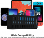 Sabrent 10-pordiline Usb 3.0 jaotur koos toiteadapteriga