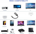 Yiwentec usb c kuni displayport 1.4 8k kaabel 8k@60hz 4k@144hz isane-emane muundur thunderbolt 3 kuni displayport adapter