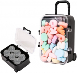 Reise Geschenk mini kohver kirjadekoratsiooniga, rahaline kingitus reisile, puhkusekassa, v&auml;ike kohver, rahakohver Makaron-stiilis rahalise kingitusena hoiup&otilde;rsas reisikohver puhkuseks, reisekassa kinkimiseks