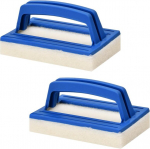 Dentedeleao 2 pakki basseinik&auml;sn, basseinipuhastushari k&auml;epidemega, hari spaasse, basseini, tiiki, v&auml;ikesele basseinile, vannidele mustuse ja sambla puhastamiseks (sinine)