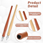 14-osaline sulepea ja hoidiku komplekt, oblique kalligraafiasulepea komplekt, koomiksisulepea komplekt, kalligraafiasulepea komplekt, 2-in-1 joonistussulepea hoidik 12 vahetatava otsikuga kirjutamiseks, joonistamiseks, allkirjastamiseks