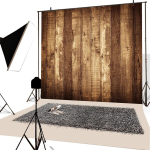 Yongfoto 3 x 2 m vin&uuml;&uuml;l kulunud pruuni puidu taust vintage triibud puidust laudfotograafia taust fotokabiini beebi laste fotostuudio rekvisiidid