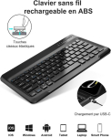 Fogari klaviatuur Honor Magicpad 2 Wifi tahvelarvutile 12.3 tolli 2024, Azerty prantsuse Azerty klaviatuur magnetiline Bluetooth juhtmevaba kaitse&uuml;mbris Honor Magicpad 2 12.3 tolli jaoks, must