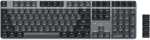 Satechi Sm3 mehaaniline klaviatuur, 108 klahviga t&auml;issuuruses klaviatuur valge Led taustavalgustusega, juhtmega ja Bluetooth klaviatuur Macile ja Windowsile - tumehall/hall - Us Tight Layout Qwerty
