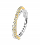 Kuldne/h&otilde;bedane titaanist clicker k&otilde;rvar&otilde;ngas Helix Conch piercingule 1.2/8