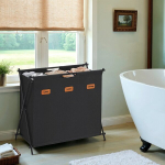 Pesukorv, pesukoguja 155 liitrit, 70 x 40 x 66 cm, Must, Pesukorv, pesukoguja 155 liitrit, 70 x 40 x 66 cm, Must