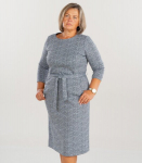 Hansmark naiste kleit Grethe 70092*01, must/valge