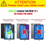 Xuanbeier &uuml;li&otilde;huke &uuml;mbris, &uuml;hildub Lenovo M10-ga (tb-x505f Tb-x505x Tb-x605f Tb-x605l) 10,1-tollise kaitse&uuml;mbrisega, millel on statiivi funktsioon, Z Owl