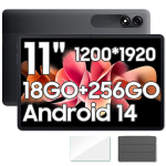 Tahvelarvuti Blackview Tab 9 WiFi 10.95" Android 14 18 GB + 256 GB - SD 1 TB 8200 mAh Widevine L1 WPS - Hall