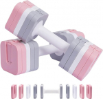 Allinlife reguleeritavad hantlid, 10 kg (2 x 5 kg) 2 hantli komplekt, j&otilde;utreeninguks koduses j&otilde;usaalis, reguleeritav hantlite komplekt naistele ja meestele