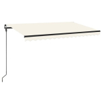 k&auml;sitsi sisset&otilde;mmatav varikatus, 450x300 cm kreemjas CFE3727339
