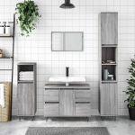 vannitoakapp, hall Sonoma tamm, 80 x 33 x 60 cm, tehispuit CFE9331365