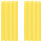 Voile kardinad koos r&otilde;ngastihendiga 2 tk Kollane CFE4651262