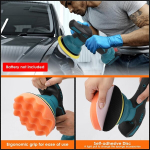Auto poleerimismasin makita 18 v akule, 6-tolline orbitaalne auto poleerija 6 muutuva kiirusega, 12-osaline auto poleerimismasina komplekt, auto detailide tegemiseks/vahatamiseks/poleerimiseks (ilma akuta)