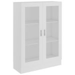vitriinkapp valge 82,5 x 30,5 x 115 cm tehispuit CFE680768