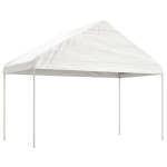 katusega varjualune, valge, 6,69 x 4,08 x 3,22 m, pol&uuml;et&uuml;leen CFE74758