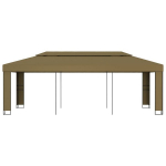 varjualune, topeltkatusega, 3 x 6 m, pruunikashall, 180 g/m&sup2; CFE93764