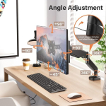 Monitori hoidja Monitori alus 13-32 tolli, reguleeritav, Vesa 75/100mm, kuni 8kg