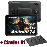 Tahvelarvuti Blackview Active 8 Pro 10.36" 2.4K FHD+ 24GB+256GB(SD 1TB) 22000mAh G99 48MP+16MP Android 14 Must + K1