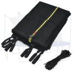 Batuudi turvav&otilde;rk, 304cm, Must