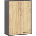 Vannitoa kapp Akord Fin H934 W64 2D, hall/pruun