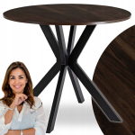 &Uuml;mmargune laud, k&ouml;&ouml;k elutuba s&ouml;&ouml;gituba k&ouml;&ouml;k v&auml;ike p&auml;hkelpuu LAUREN &Oslash;90