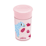 dr. brown's 300 ml joogipudel kaanega cheers 360 deco, roosa