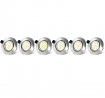 Dexnump S-22 s&uuml;vistatavad LED-laevalgustid, 6 tk