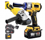 Akul&ouml;&ouml;kmutriv&otilde;tme ja nurklihvija komplekt HP-GS Max ImpactGrind V6 2 akut 88V, 350 Nm, M14