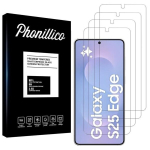Verre Tremp&eacute; voor Samsung Galaxy S25 EDGE [Pack 4] Film Glas Bescherming Scherm Phonillico&reg;