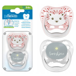 DR BROWN'i rahustav lutipudel PreVent 0-6 kuud 2-pakk roosa v&auml;rv