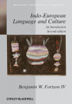 Indo-European Language and Culture: An Introduction, Indo-European Language and Culture: An Introduction