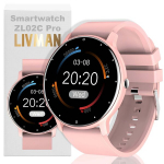 LIVMAN ZL02C PRO tervise- ja fitness-j&auml;lgija funktsioonidega, 1,28-tollise TFT-puuteekraan ja erinevad spordirežiimid
