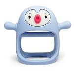 SMILY MIA Silikoonhammastamisr&otilde;ngas beebidele Pingviin Buddy Light Blue
