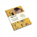Gustav Klimt Set of 3 Mini Notebooks, Gustav Klimt Set of 3 Mini Notebooks