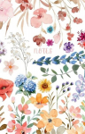 Colourful Floral Notebook: Watercolour Flower Journal Diary Sketchbook, Colourful Floral Notebook: Watercolour Flower Journal Diary Sketchbook