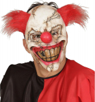 Hirmu&auml;ratav tapjaklouni mask juustega: ideaalne Halloweeniks!