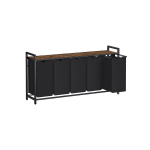 Pesukorv, VASAGLE BLH201B01, 73x33x72 cm, MustPruun