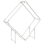 K&uuml;ttepuurest Valge 100x25x100 cm K&uuml;lmvaltsitud teras CFE34833