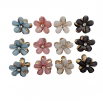 V&auml;ikesed juukseklambrid 12 tk. V&auml;rvilised lilled