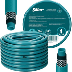 Aiavoolik 4kihiline &uuml;litugev tugevdatud kummist kastmisvoolik 3/4 50m