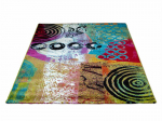 Moodne vaip Folk ringid mitmev&auml;rviline 200 cm x 290 cm, 200 cm x 290 cm