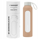 Klaaspudel Bidon 500ml lekkekindel spordiveepudel Wessper B1