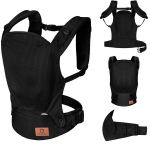 Beebi kandekott Lionelo Margareet Air, black